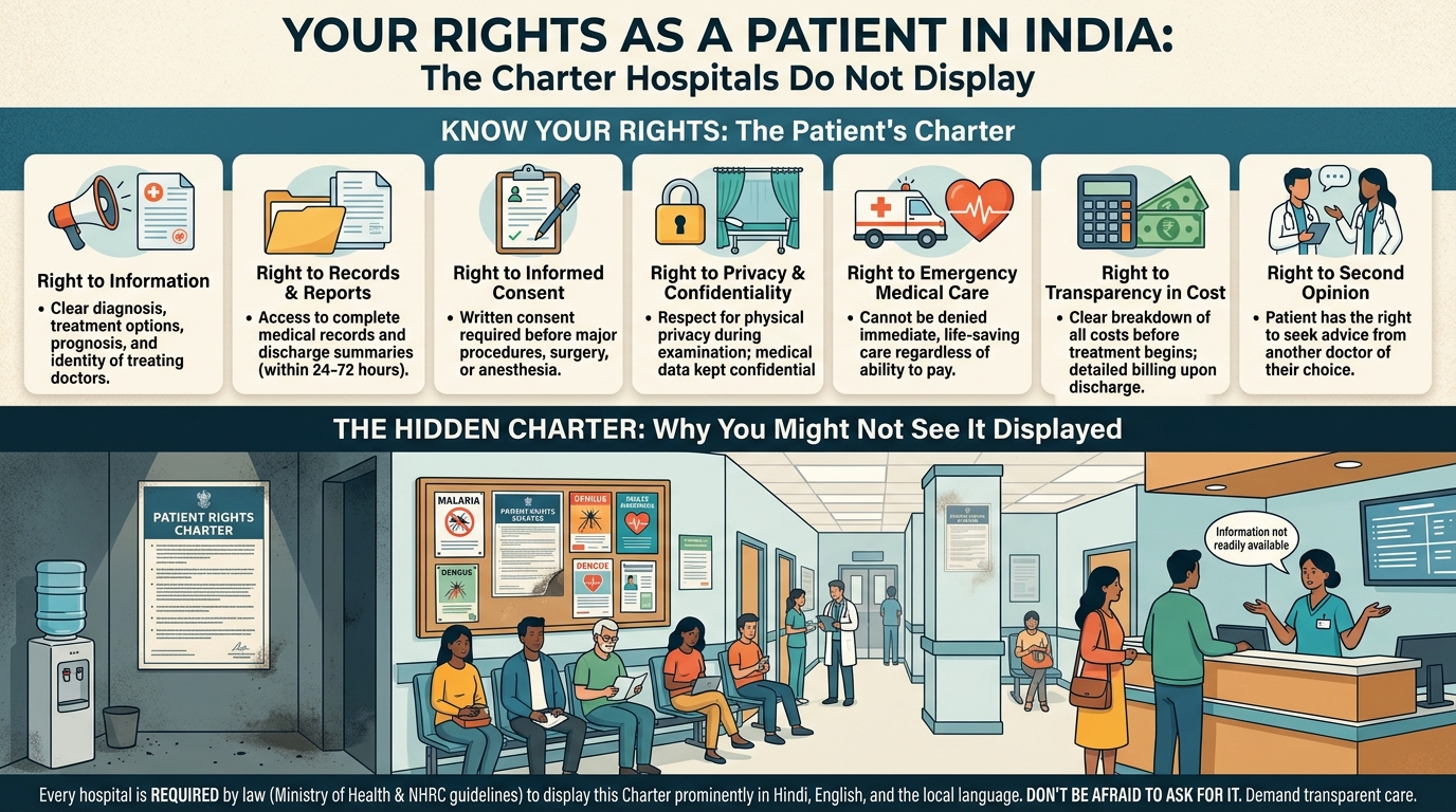 Your Rights as a Patient in India: The Charter Hospitals Do Not Display