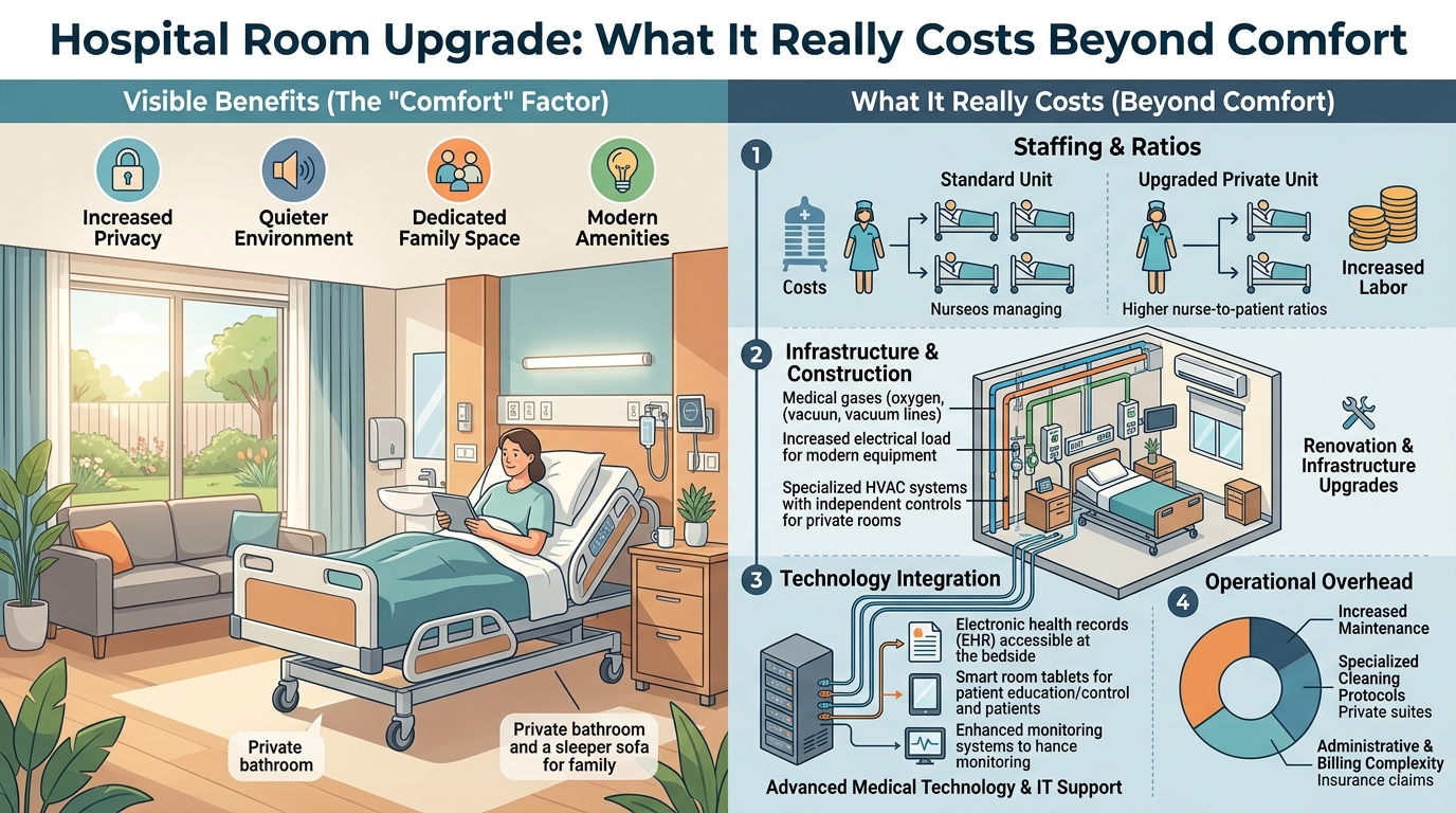Hospital Room Upgrade: What It Really Costs Beyond Comfort
